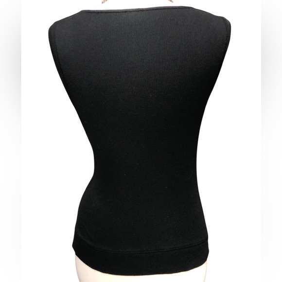 Talbots Black Sleeveless Cowl Neckline Top - Picture 6 of 9